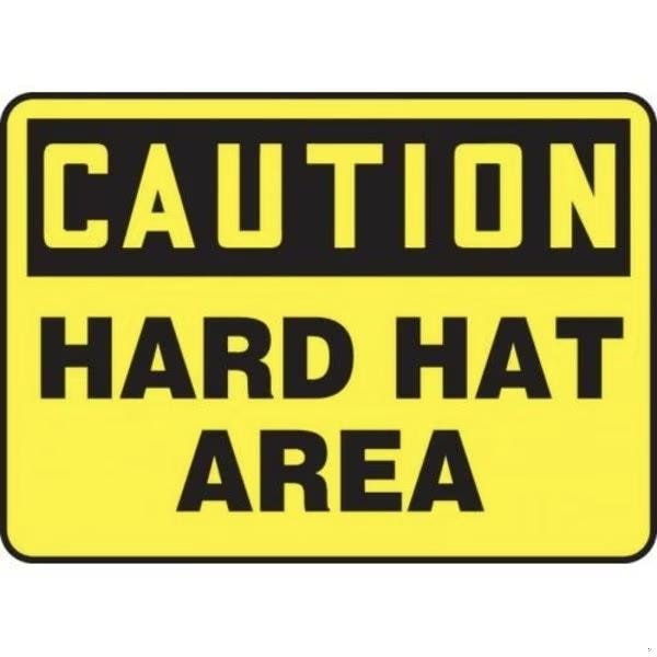 Accuform OSHA CAUTION SAFETY SIGN HARD HAT MPPA614XL MPPA614XL - main